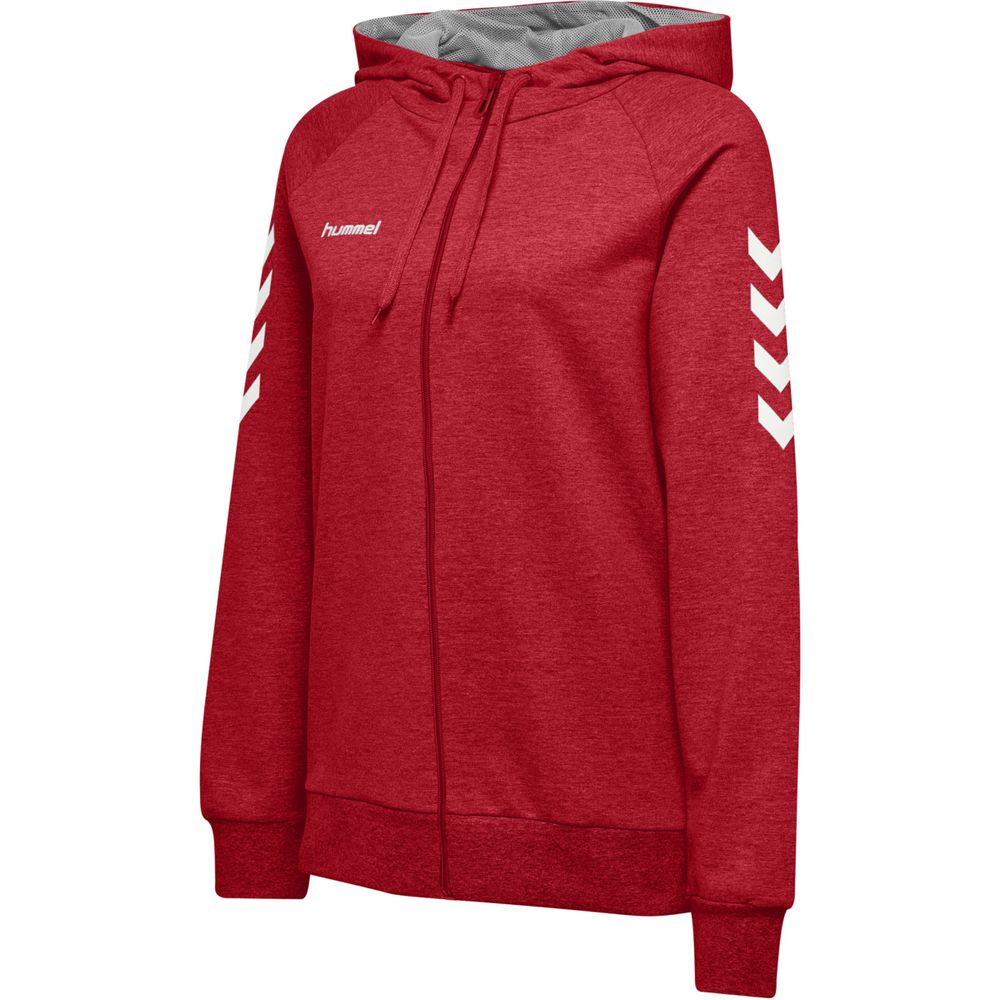 Hummel Hmlgo Cotton Zip Hoodie Woman - true red