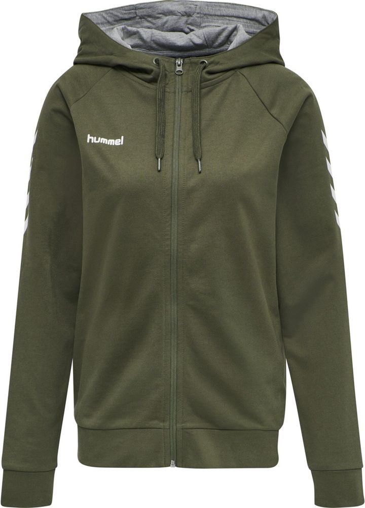 Hummel Hmlgo Cotton Zip Hoodie Woman - grape leaf