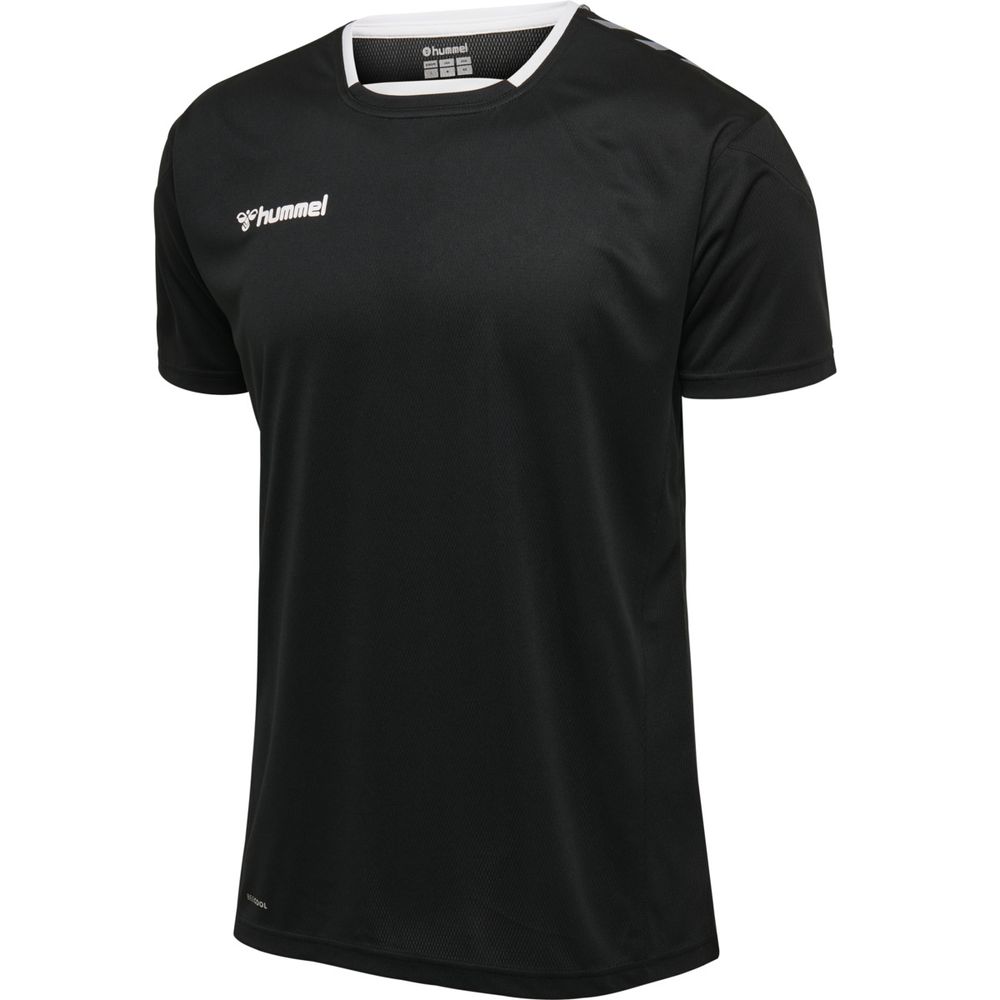 Hummel Hmlauthentic Kids Poly Jersey S/S - black/white