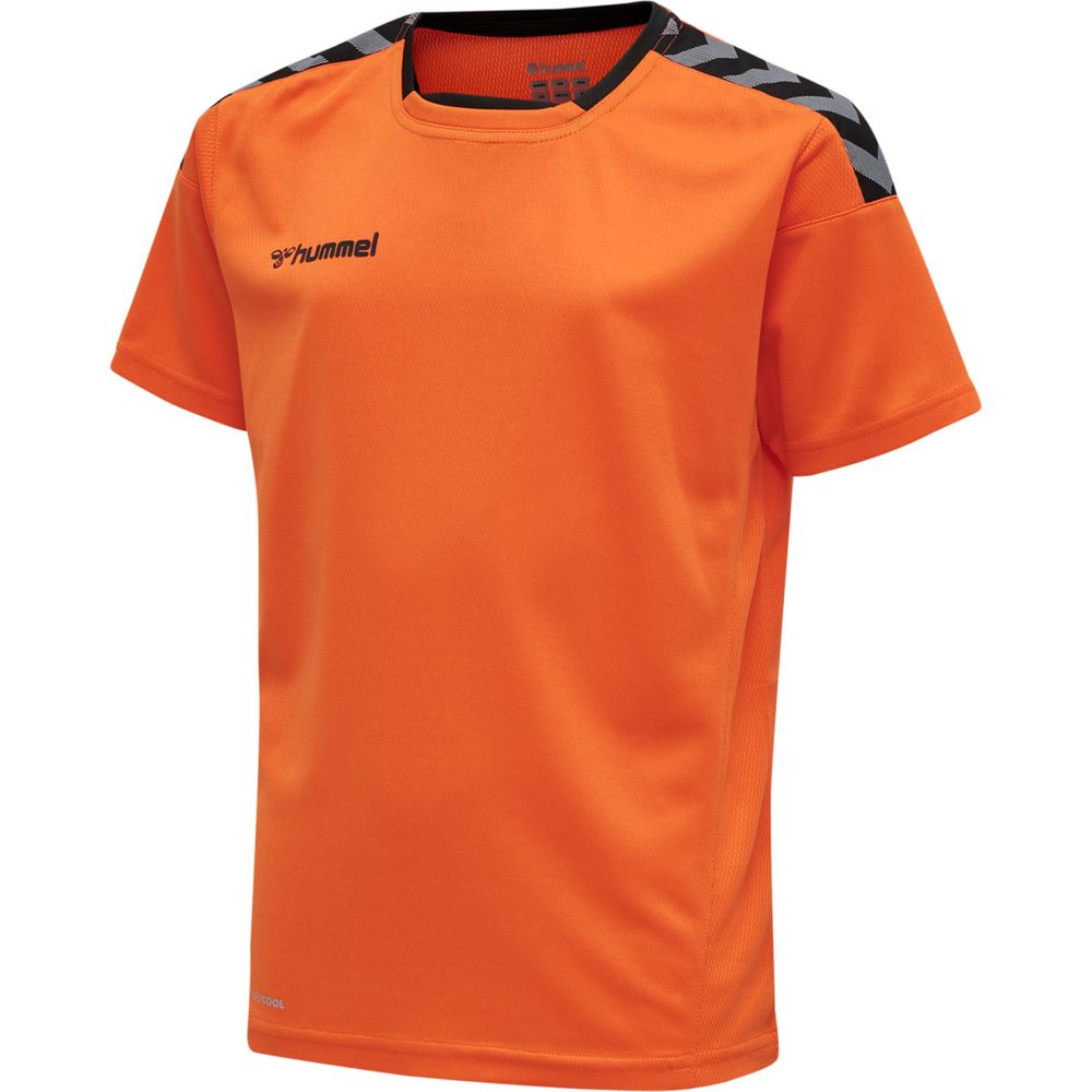 Hummel Hmlauthentic Kids Poly Jersey S/S - tangerine