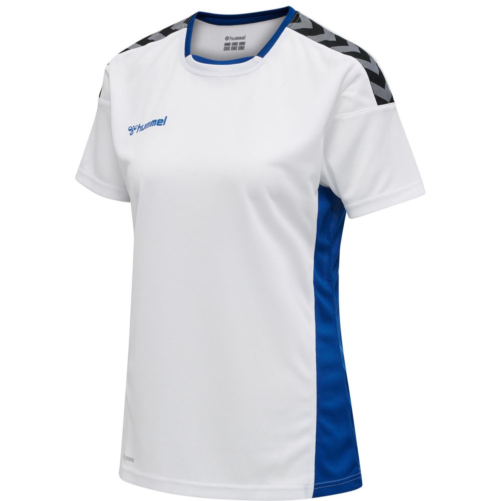 Hummel Hmlauthentic Poly Jersey Woman S/S - white/true blue