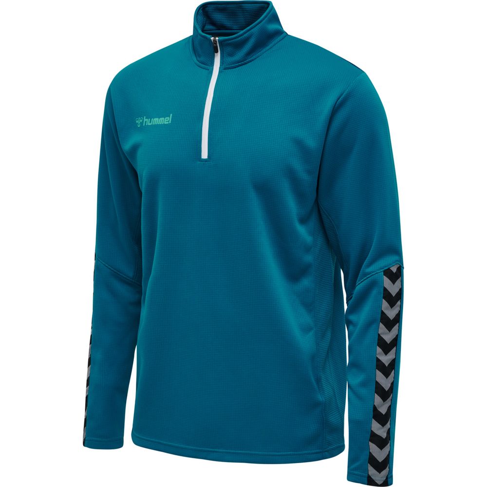 Hummel Hmlauthentic Half Zip Sweatshirt - celestial
