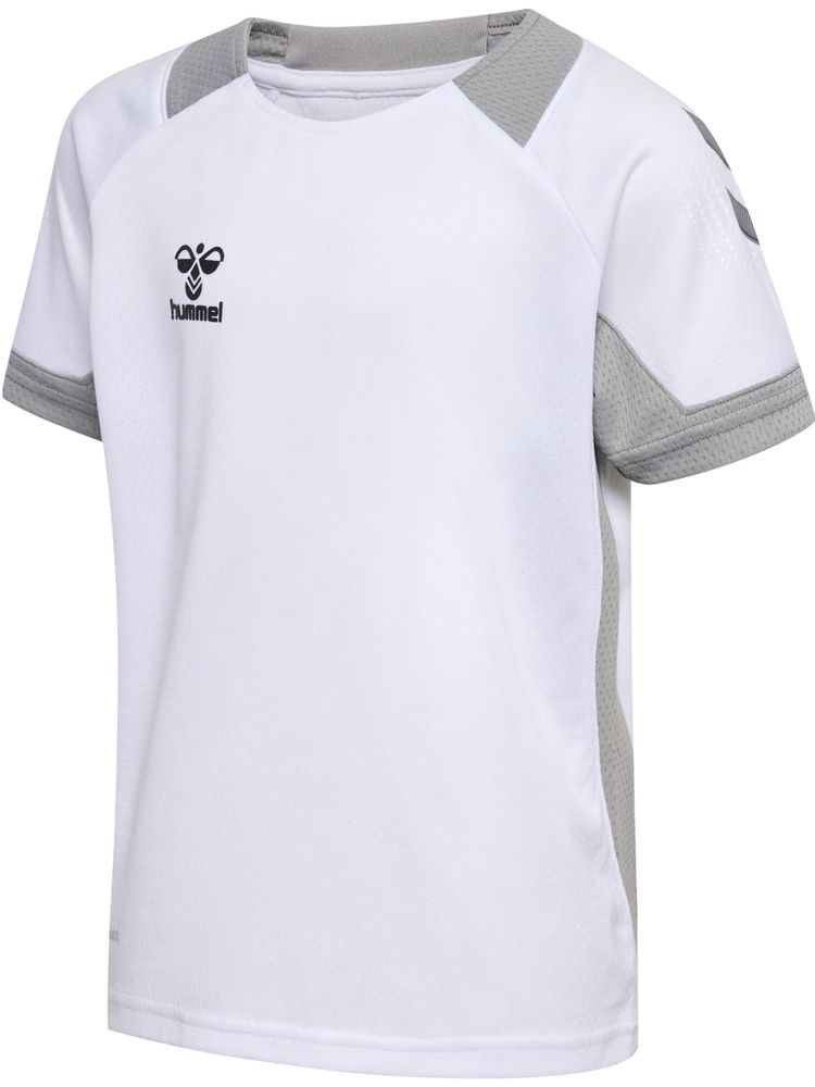 Hummel Hmllead S/S Poly Jersey Kids - white