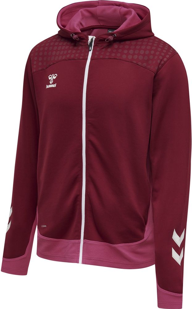 Hummel Hmllead Zip Poly Hoodie - biking red