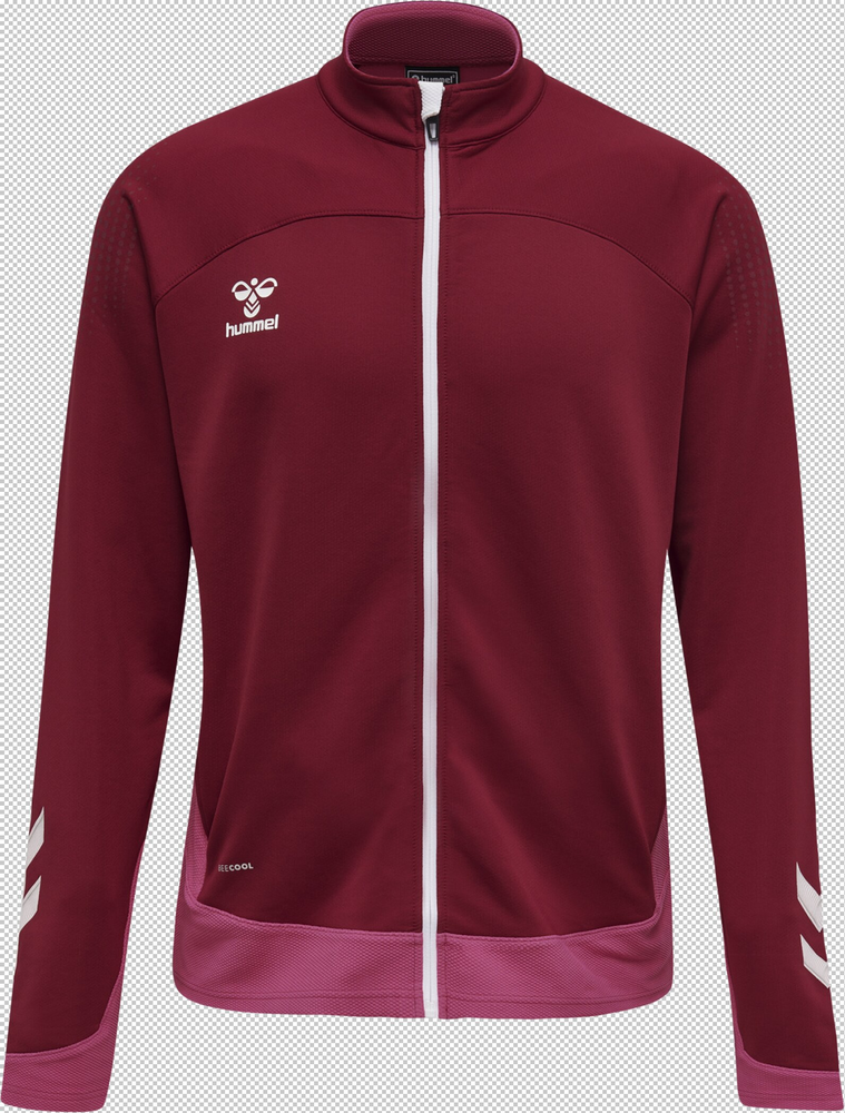 Hummel Hmllead Poly Zip Jacket - biking red