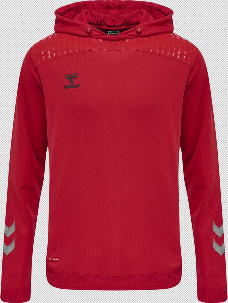 Hummel Hmllead Poly Hoodie - true red