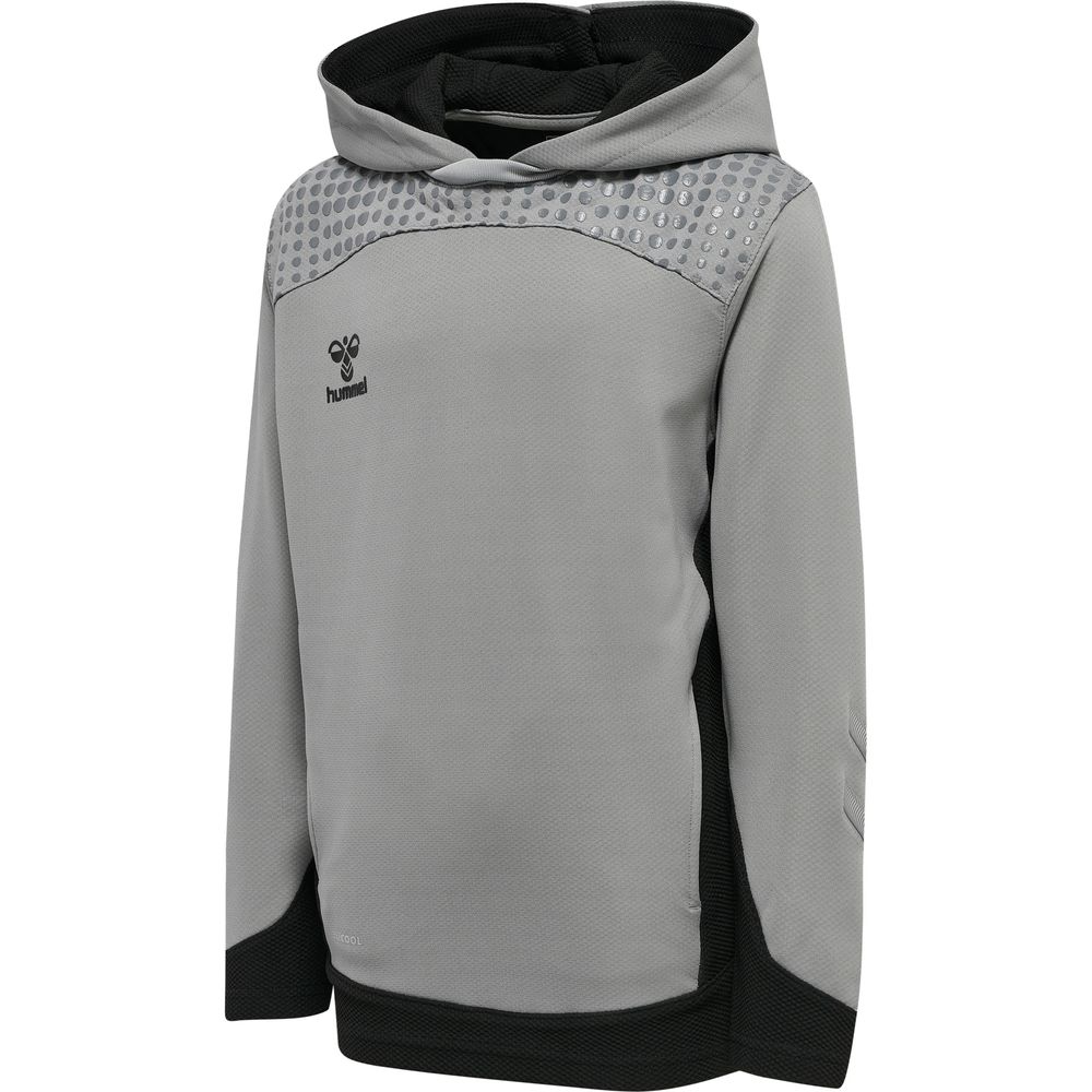 Hummel Hmllead Poly Hoodie Kids - grey melange