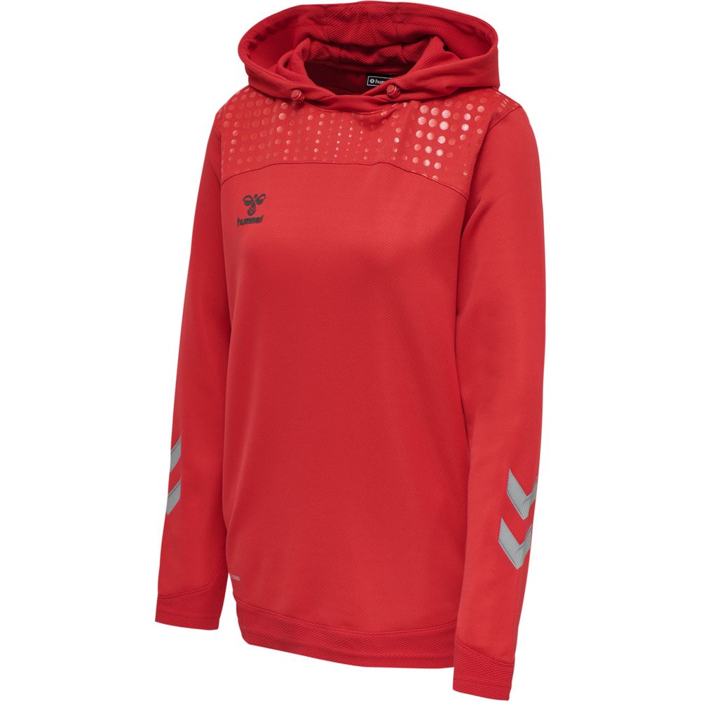 Hummel Hmllead Women Poly Hoodie - true red