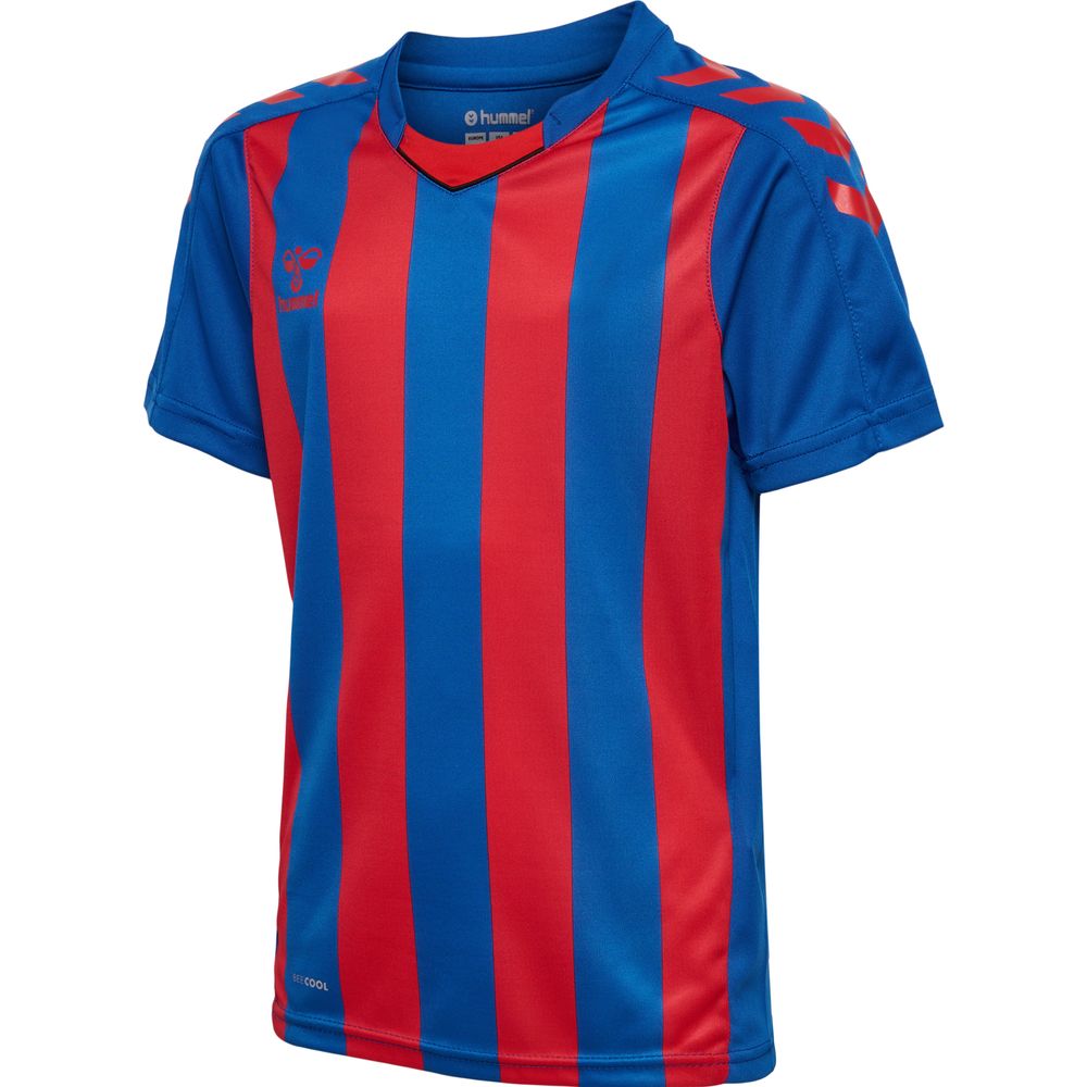 Hummel Hmlcore Xk Striped Jersey Kids S/S - true blue/true red