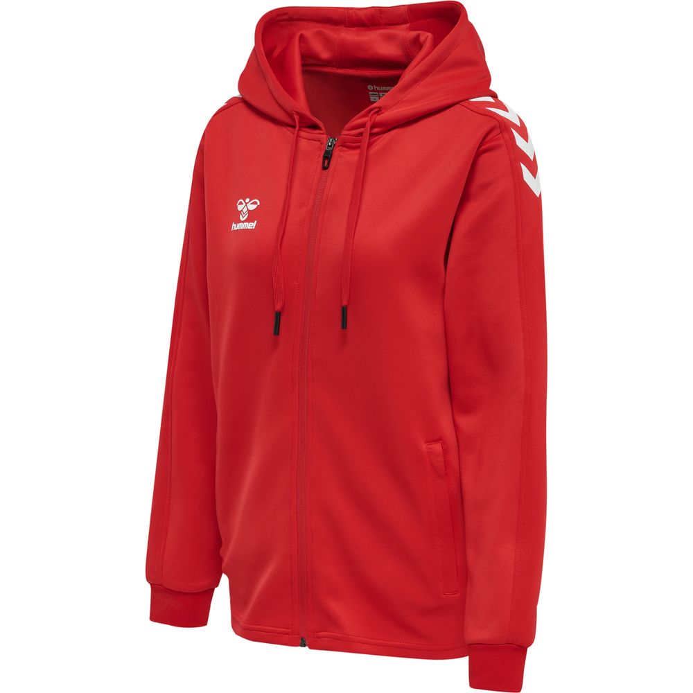 Hummel Hmlcore Xk Poly Zip Hood Sweat Woma - true red