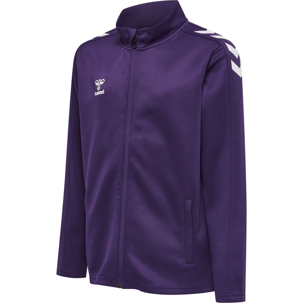 Hummel Hmlcore Xk Poly Zip Sweat Kids - acai/white