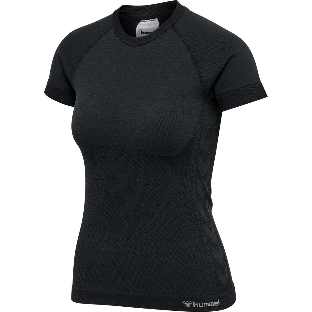 Hummel Hmlclea Seamless Tight T-Shirt - black melange