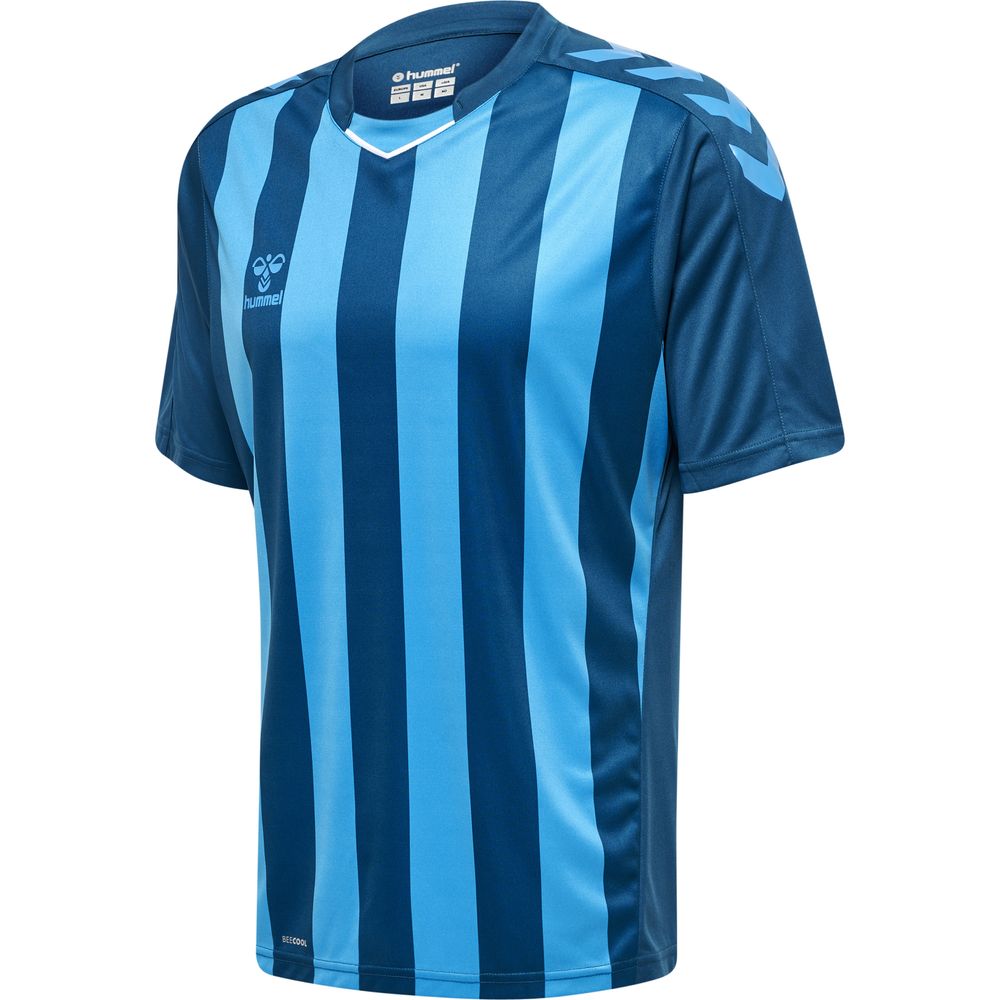 Hummel Hmlcore Xk Striped Jersey S/S - blue coral/blue danube