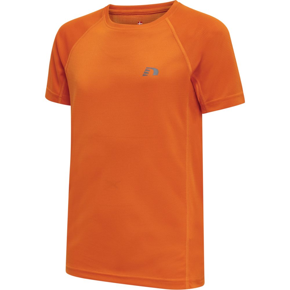 newline Kids Core Running T-Shirt S/S - orange tiger