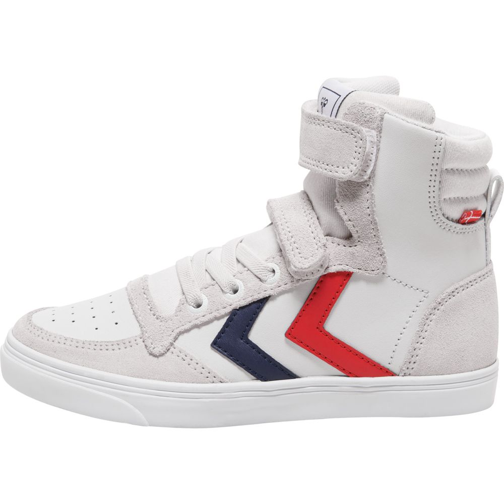 Hummel Slimmer Stadil Leather High Jr - white