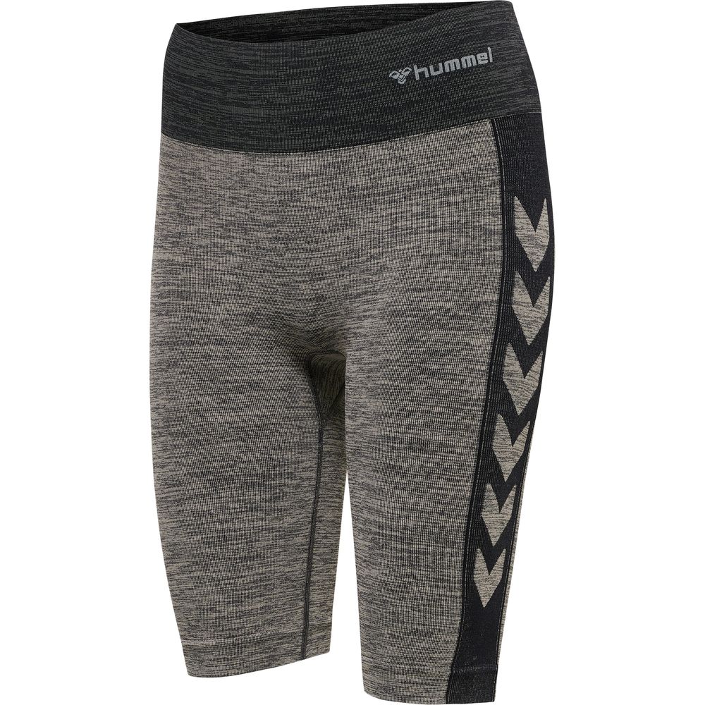 Hummel Hmlclea Seamless Cycling Shorts - chateau gray/black melange
