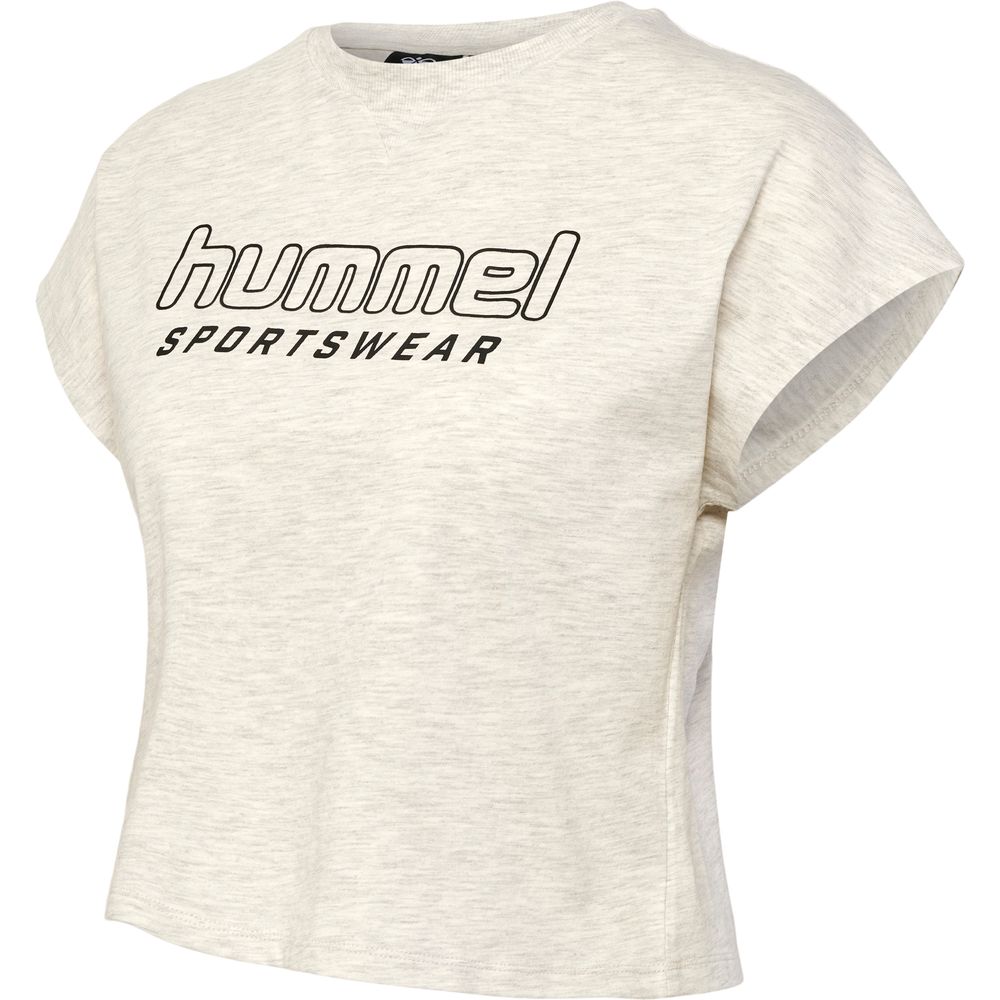 Hummel Hmllgc June Cropped T-Shirt - tofu melange