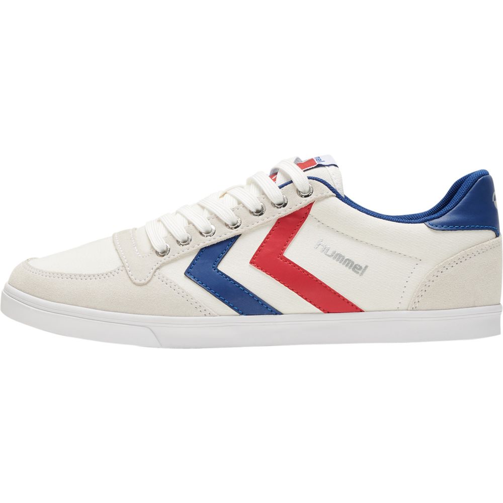Hummel Hummel Slimmer Stadil Low - white/blue/red/gum