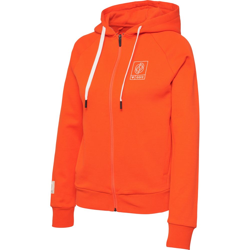 Hummel Hmlgg12 Sweat Zip Hoodie Woman - cherry tomato