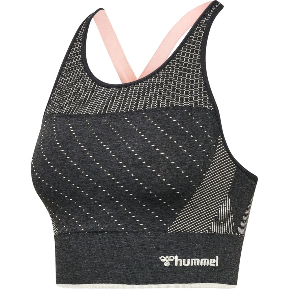 Hummel Hmlmt Hana Seamless Sports Top - black melange
