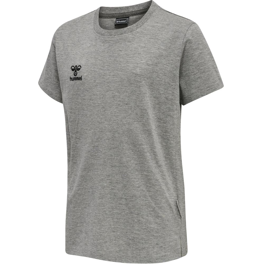Hummel Hmlmove Grid Cotton T-Shirt S/S Kid - grey melange