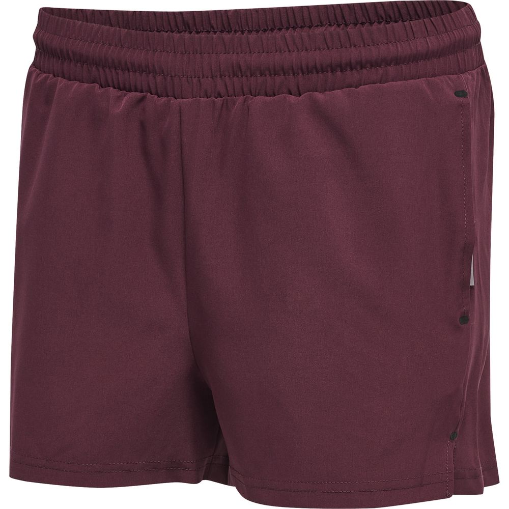 Hummel Hmlmove Grid Woven Shorts Woman - grape wine