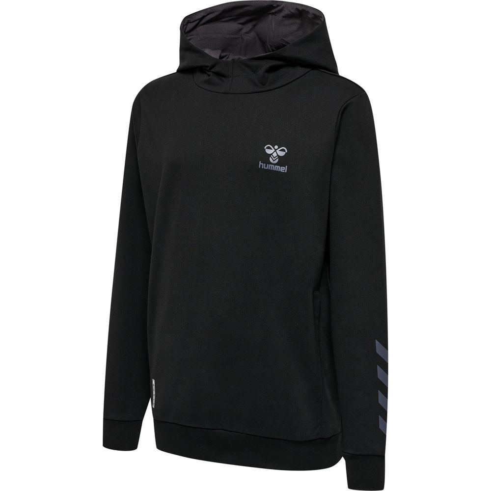Hummel Hmloffgrid Cotton Hoodie Kids - jet black/forged iron