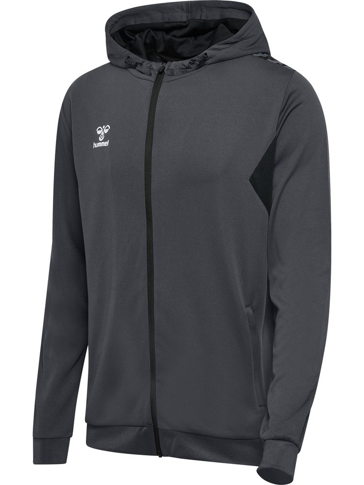 Hummel Hmlauthentic Pl Zip Hoodie - asphalt