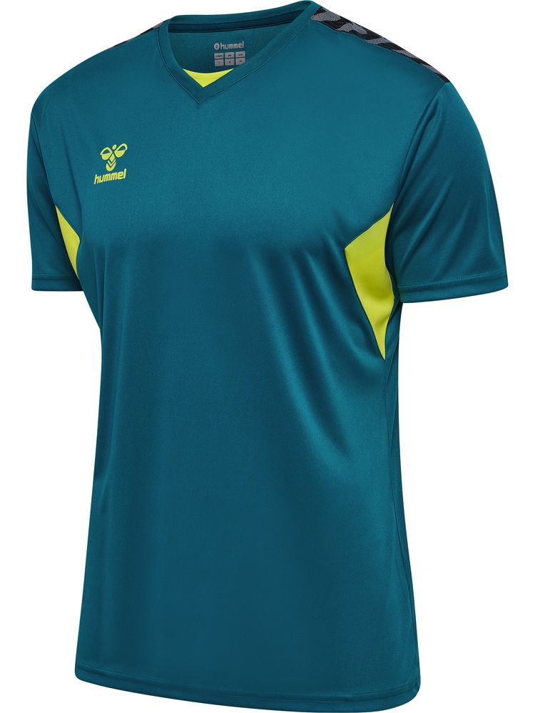 Hummel Hmlauthentic Pl Jersey S/S - blue coral/sulphur spring