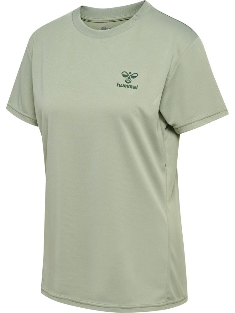 Hummel Hmlactive Pl Jersey S/S Woman - desert sage