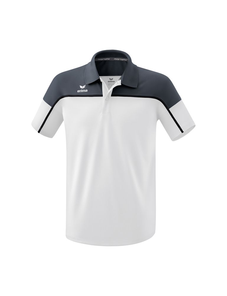 Erima Change Poloshirt Function - white/slate grey/black