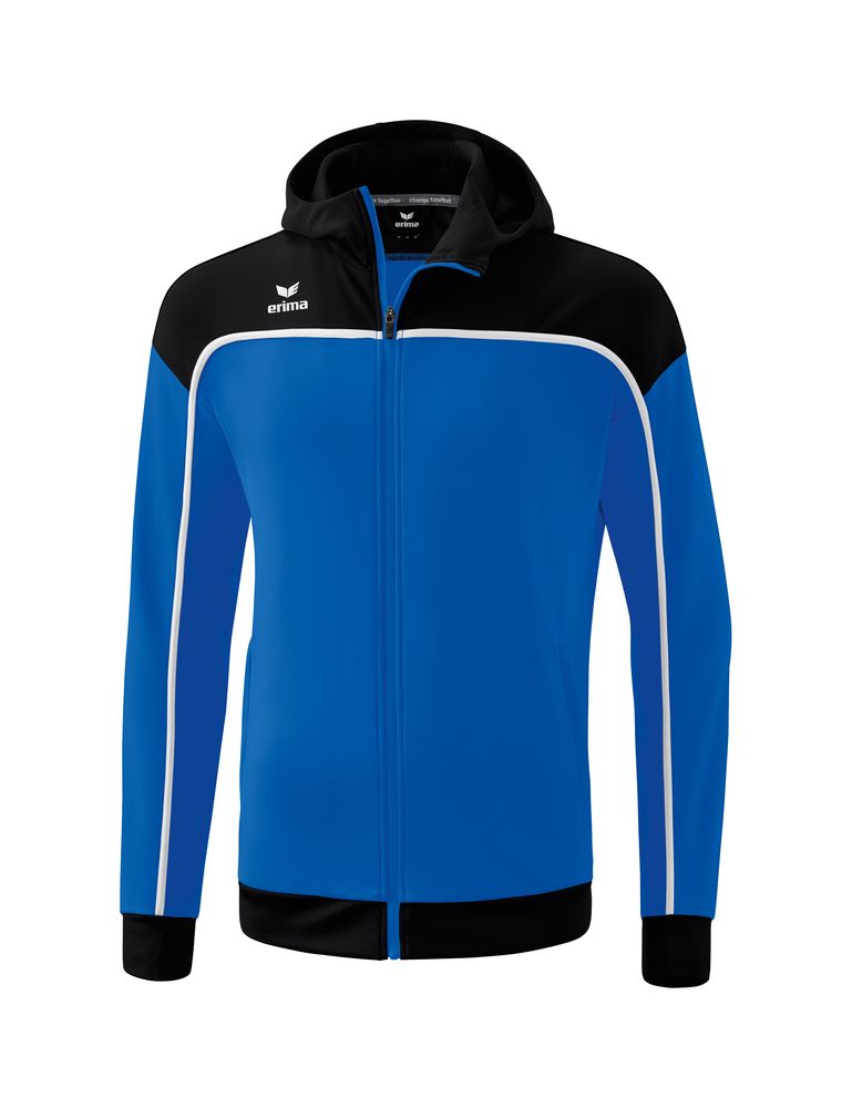 Erima Change Training Jacket With Hood - new royal/black/white