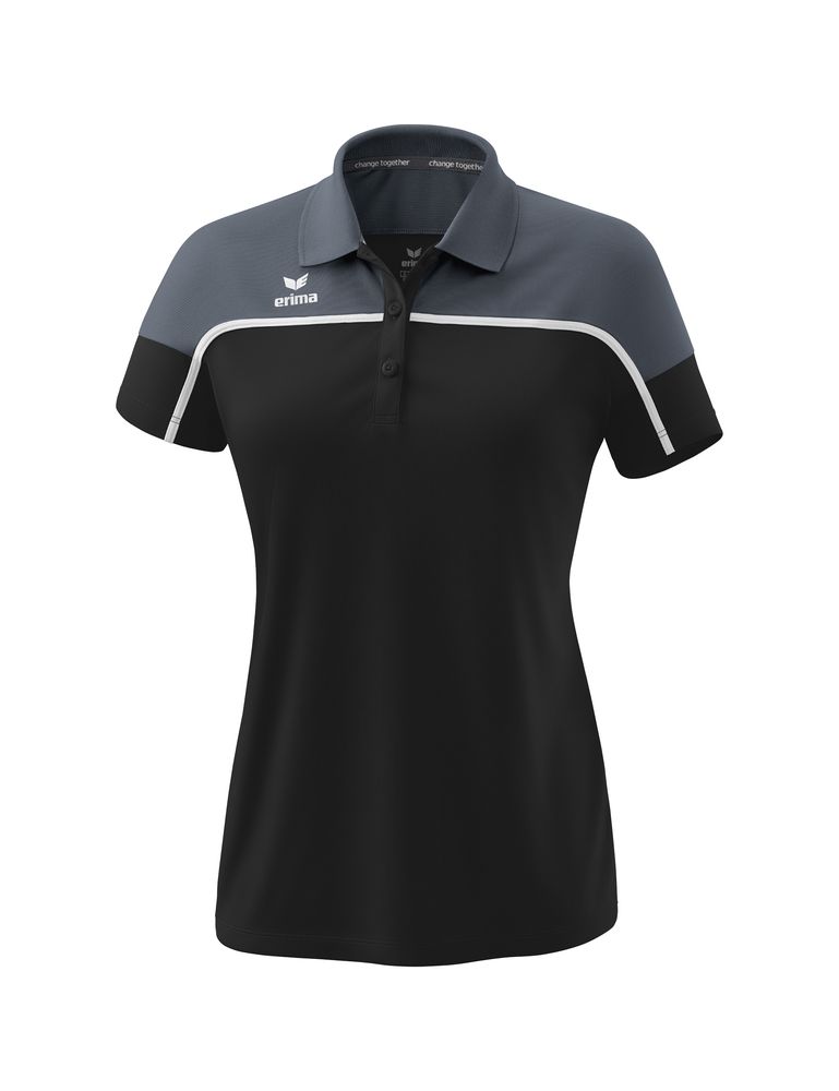 Erima Change Poloshirt Function - black grey/slate grey/white