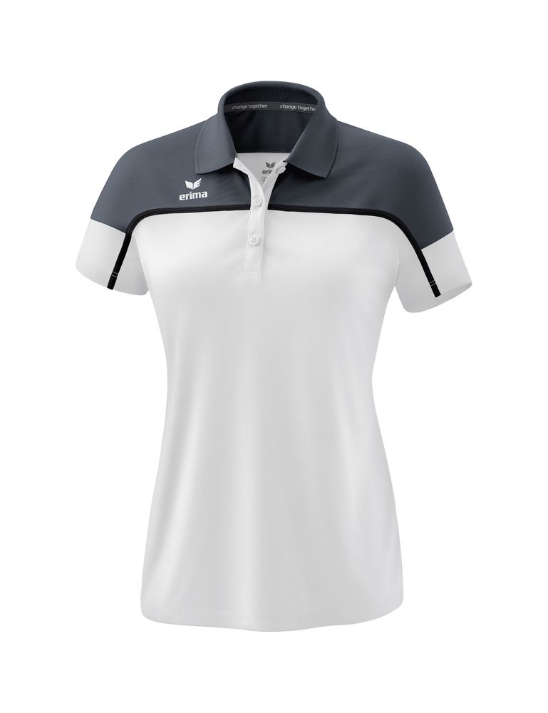 Erima Change Poloshirt Function - white/slate grey/black