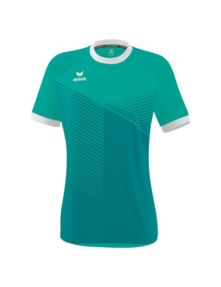 Erima Mantua Jersey Shortsleeve - columbia/white