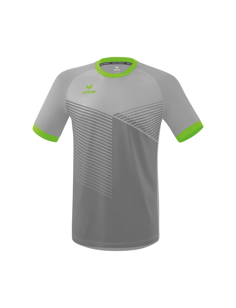Erima Mantua Jersey Shortsleeve - silver grey/green gecko