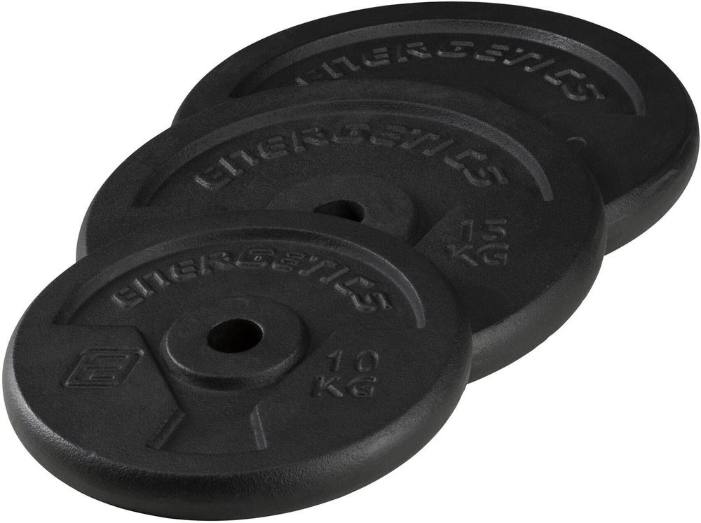 Energetics Hantelscheibe Cast Iron Disc Pce 30 Mm - schwarz