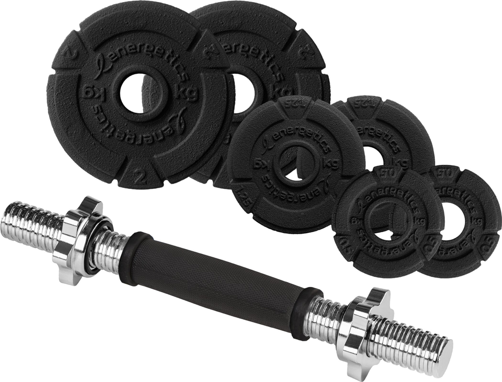 Energetics Kurzhantel-Set Premium 10Kg Ci Set (30Mm - black