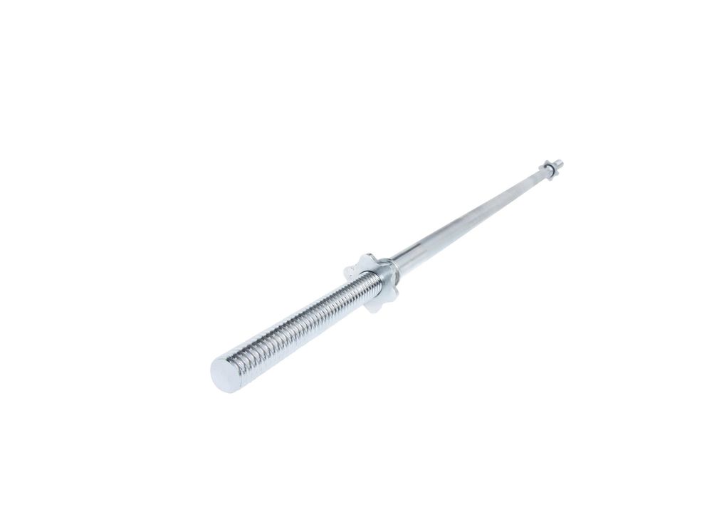 Energetics Lang Hantelstange Langh-Stange Long Bar 180Cm Screw (30Mm) - chrome/chrome