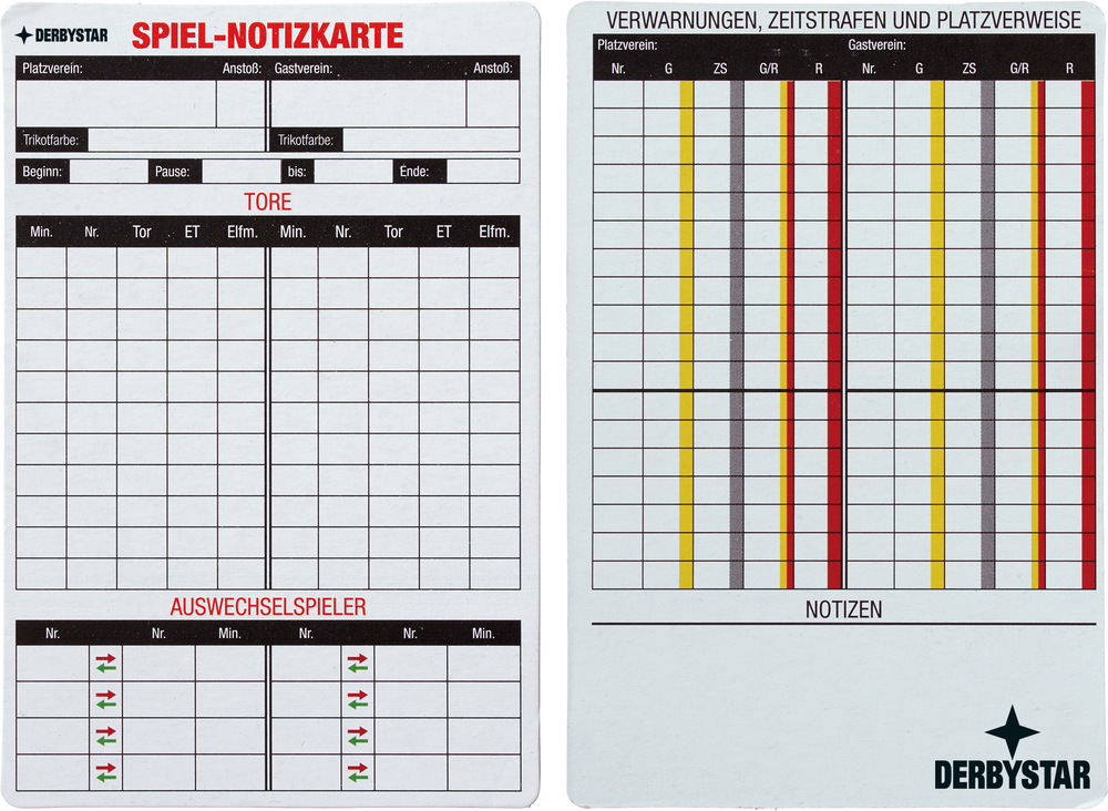 Spiel-Notizkarten