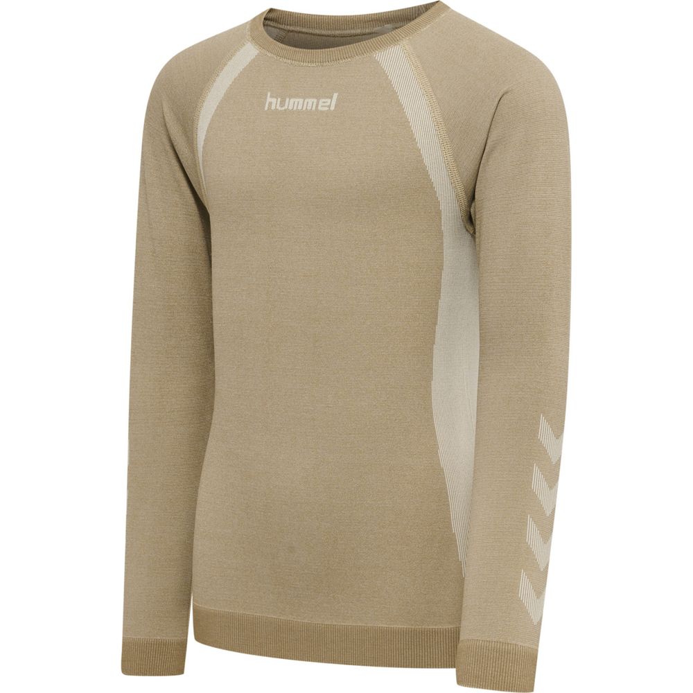 Hummel hmlSPIN SEAMLESS T-SHIRT L/S - simply taupe