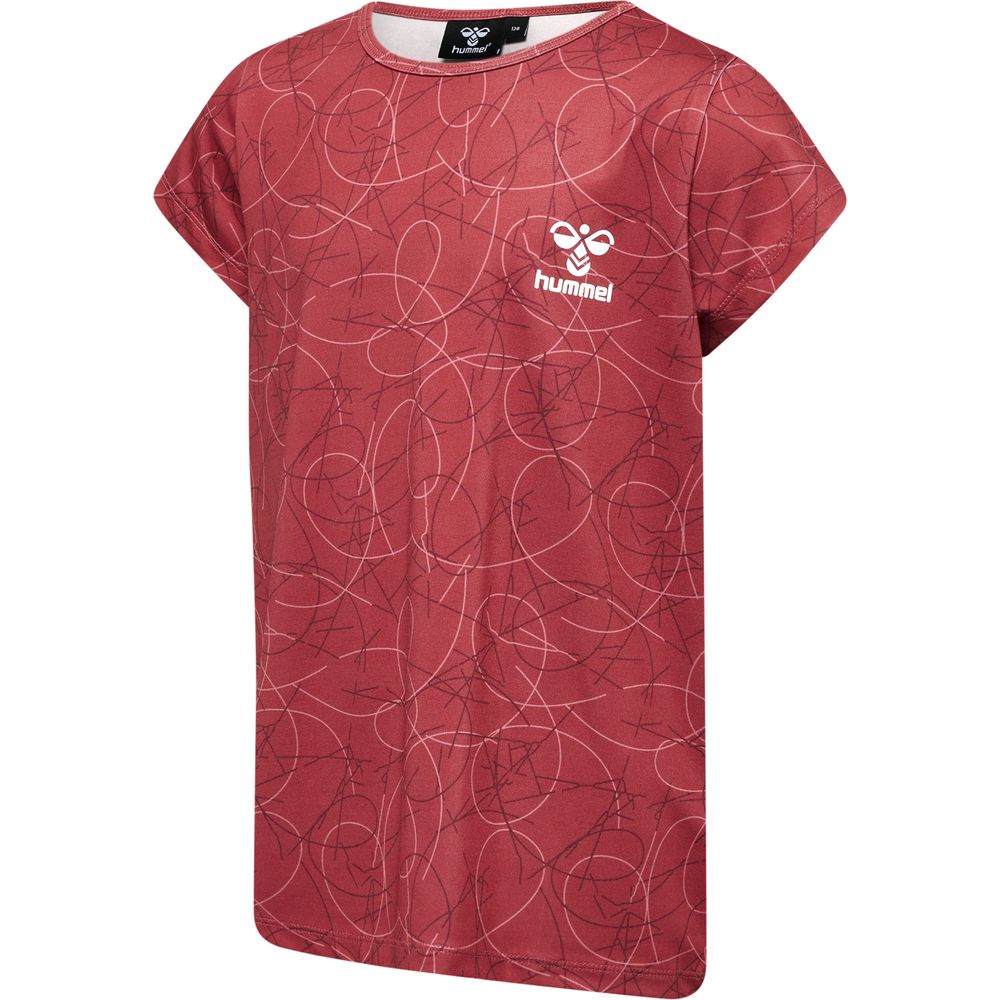 Hummel hmlNANNA T-SHIRT S/S - earth red