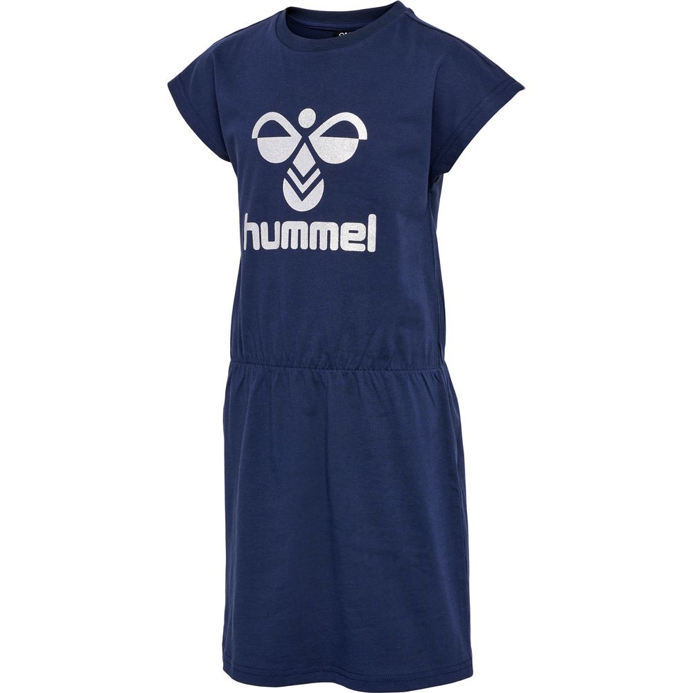 Hummel hmlFLOWY DRESS S/S - black iris