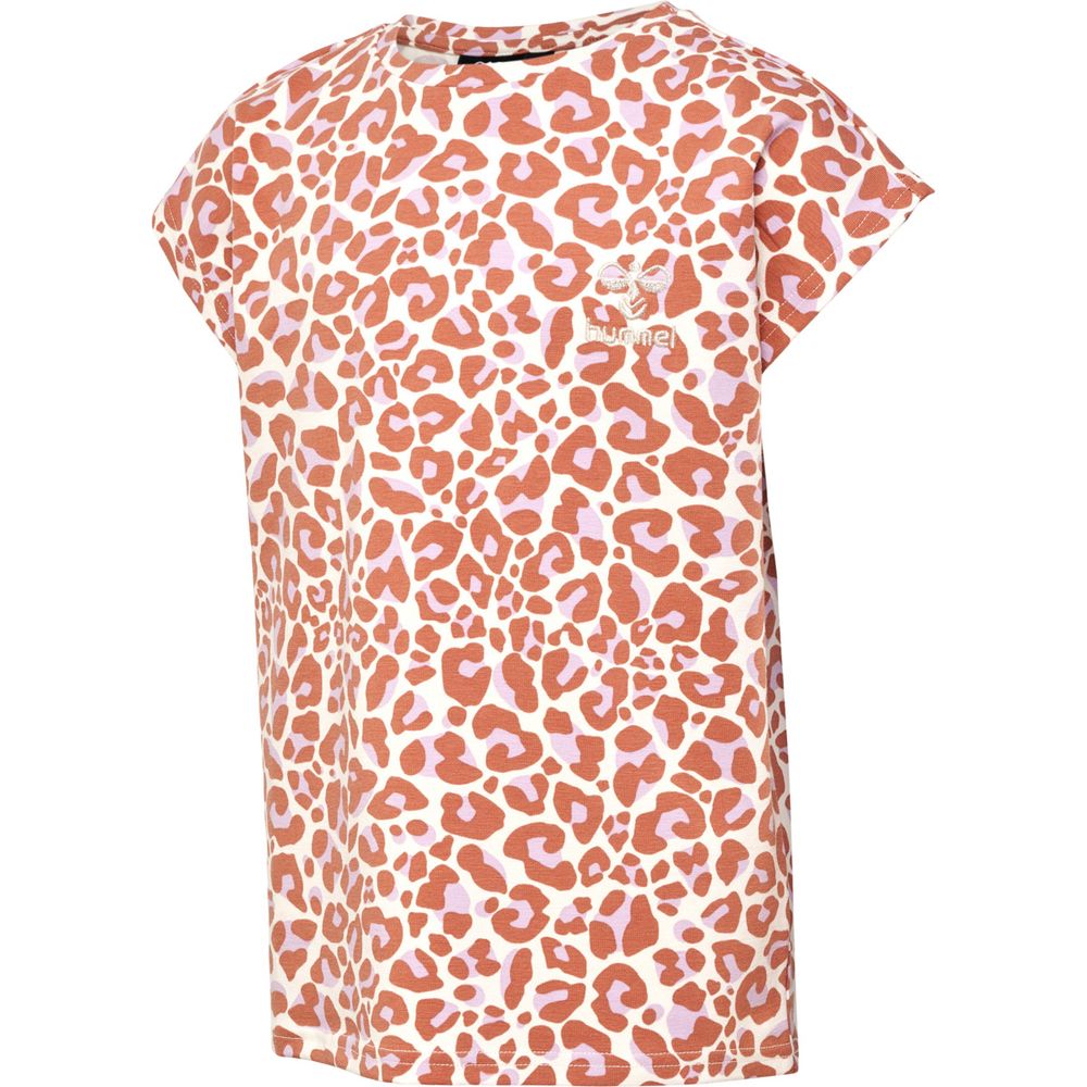Hummel hmlJUMPY AOP T-SHIRT S/S - copper brown