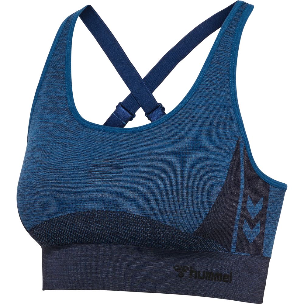 Hummel hmlCLEA SEAMLESS SPORTS TOP - insignia blue melange