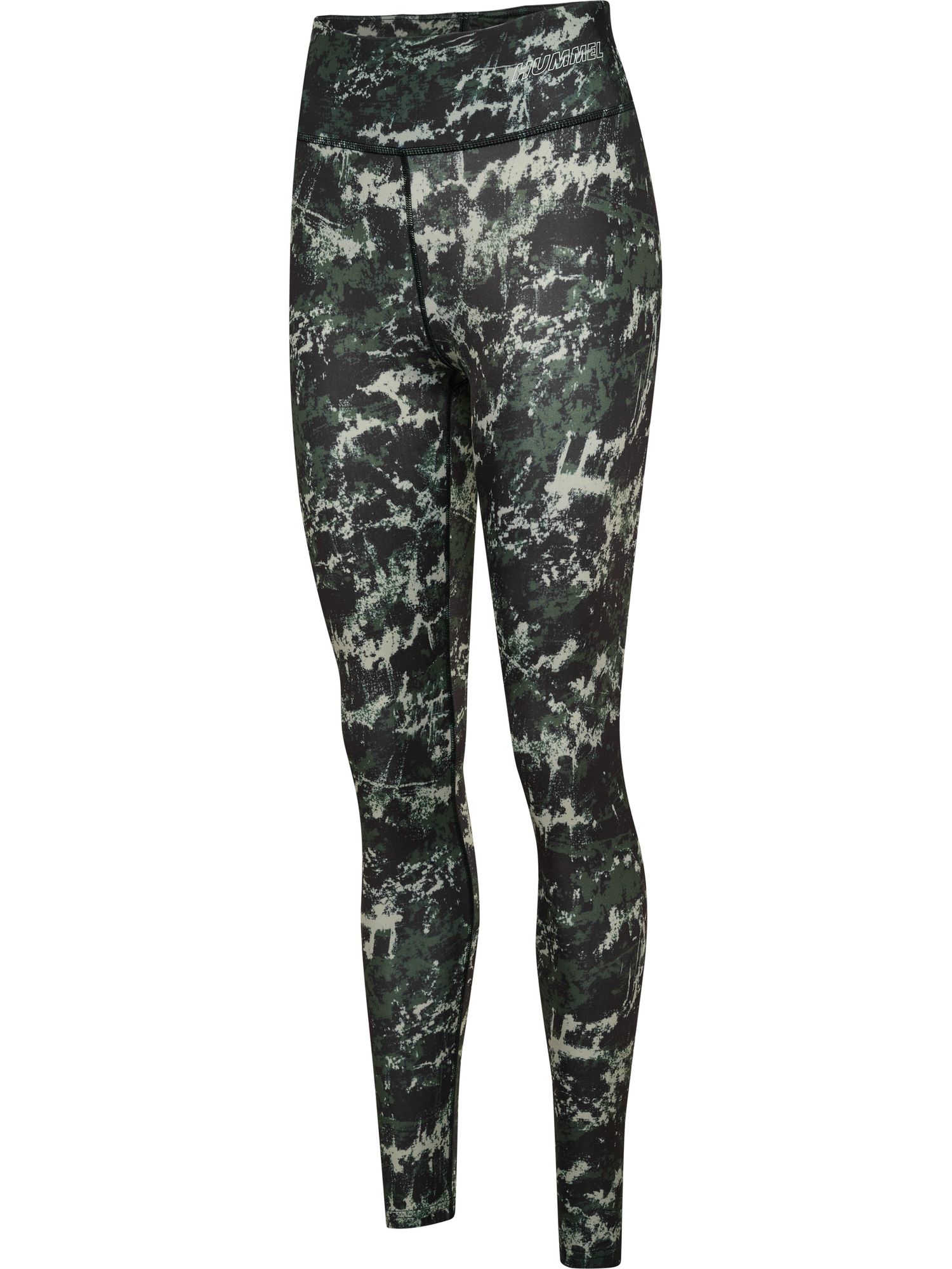 Hummel hmlTE TWIST AOP MID WAIST TIGHTS - climbing ivy