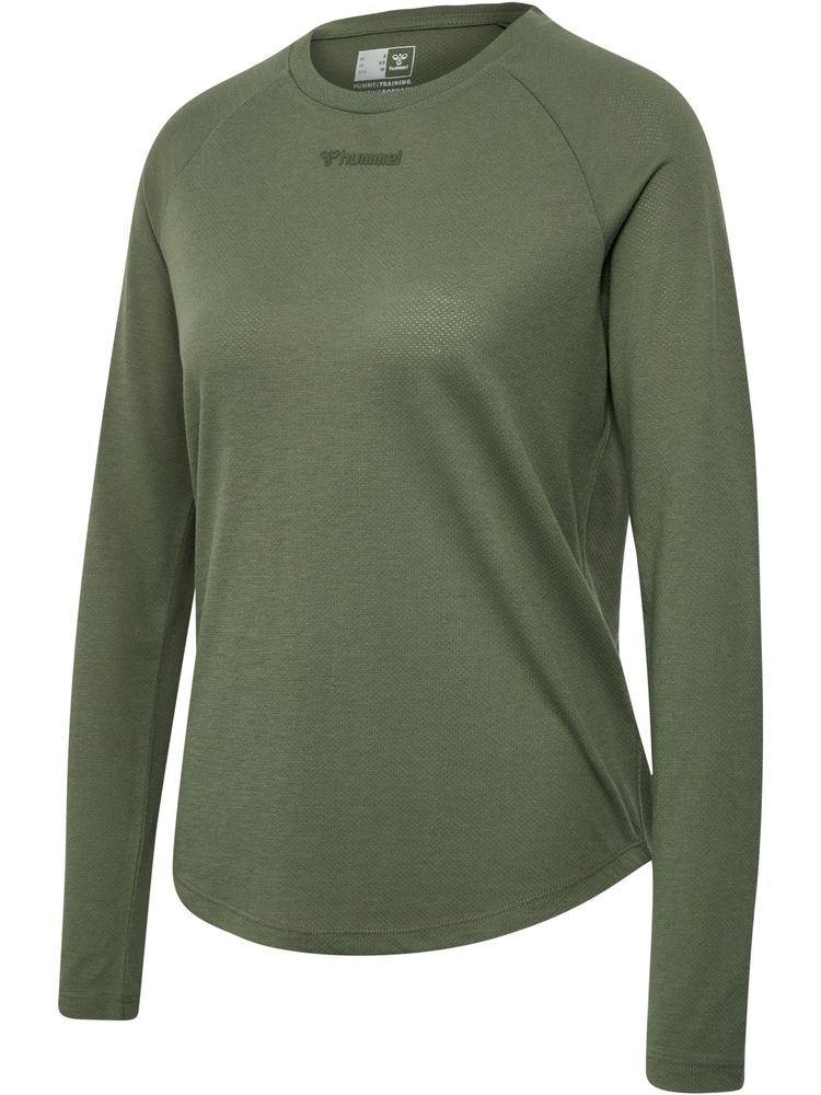 Hummel hmlMT VANJA T-SHIRT L/S - deep lichen green