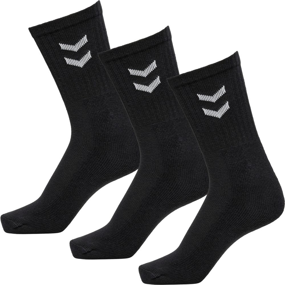Hummel Basic Socken Socks 3-Pack - Sportsocken, Tennissocken - schwarz