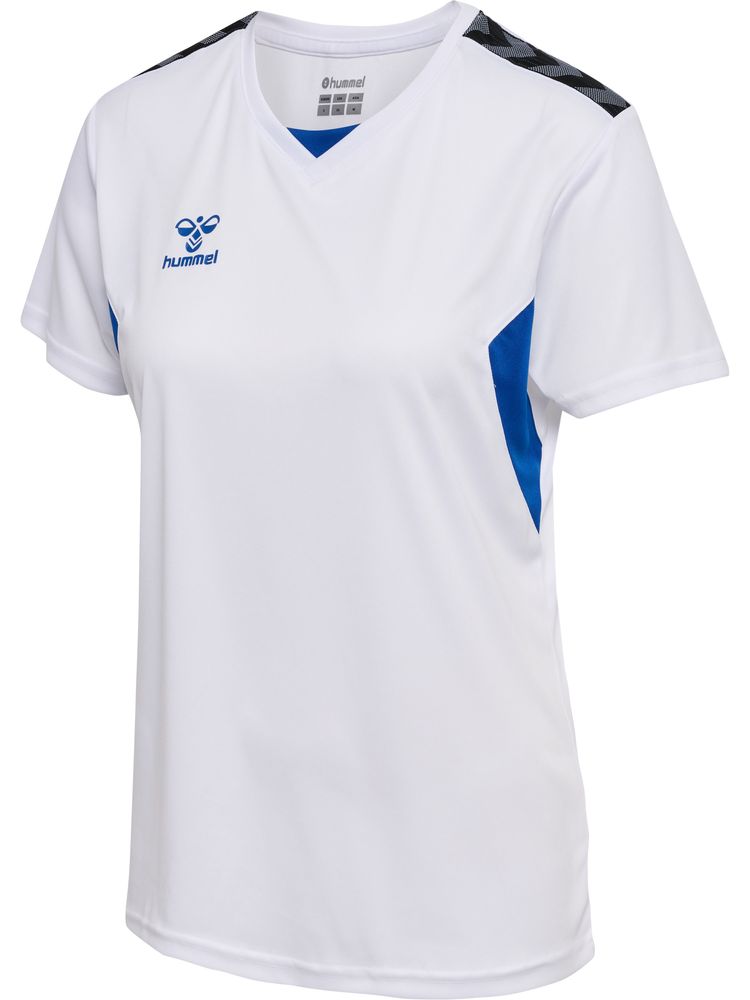 Hummel hmlAUTHENTIC PL JERSEY S/S WOMAN - white/true blue