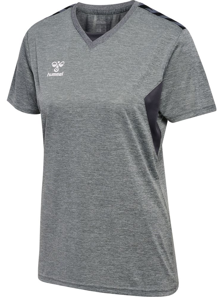 Hummel hmlAUTHENTIC PL JERSEY S/S WOMAN - grey melange